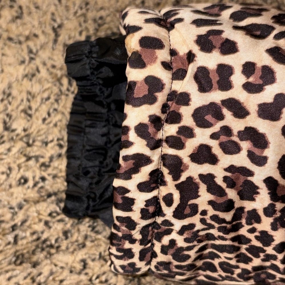 Bon Bébé Leopard Print Girls Snow Pants / Bibs - Picture 5 of 5